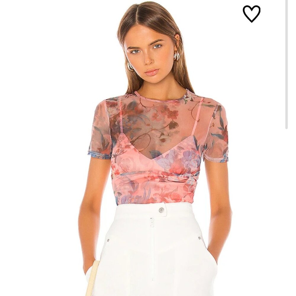 Superdown Simona sheer top